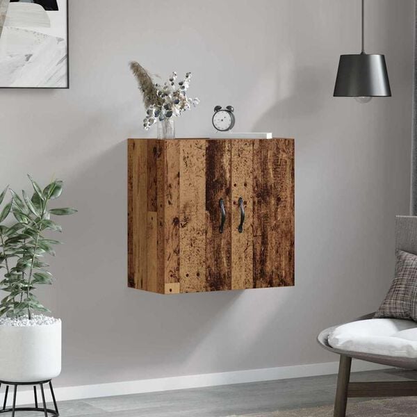 vidaXL Wall-Mounted Cabinet Old Wood 60 x 31 x 60 cm Engineered Wood