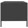 vidaXL Coffee Table Black 68.5x50x43.5 cm Cold-rolled Steel