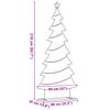 vidaXL Metal Christmas Tree with Stand Black 210 cm Steel