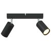 vidaXL Ceiling Spotlight Black 26 x 5.5 x 16.5 cm Metal