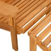 vidaXL Garden Adirondack Chair with Footrest Solid Wood Teak
