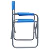 vidaXL Director's Chairs 2 pcs Steel Blue