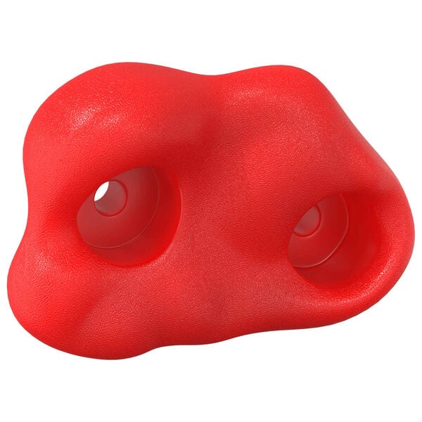vidaXL Climbing Hold 2 pcs Red 100 x 67 x 43 mm PP