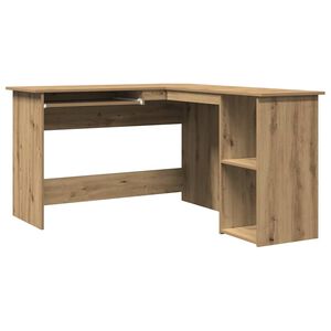 vidaXL Corner Desk Artisan Oak 120x140x75 cm Engineered Wood
