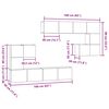 vidaXL TV Units Wall-mounted 4 pcs Old Wood Engineered wood