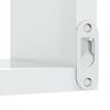 vidaXL Wall Corner Shelf High Gloss White 40x40x50 cm Engineered Wood