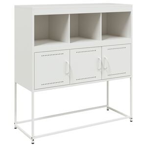 vidaXL Sideboard White 100.5x39x107 cm Steel