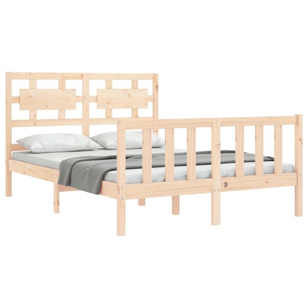 vidaXL Bed Frame without Mattress 120x200 cm Solid Wood Pine