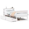 vidaXL Bed Frame without Mattress White 90x200 cm Solid Wood Pine