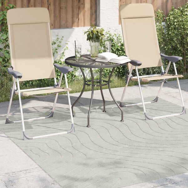 vidaXL Area Rugs Square PALMERAS Green 200 x 200 cm Polyester