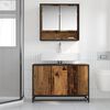 vidaXL Bathroom Cabinet Old Wood 90 x 33 x 60 cm Engineered Wood