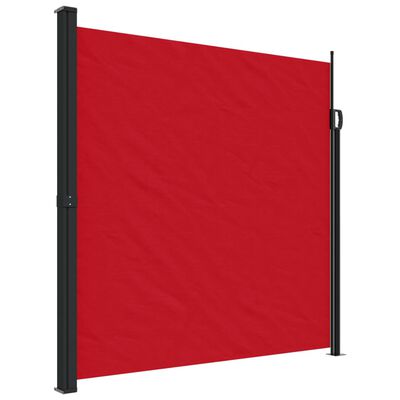 vidaXL Retractable Side Awning Red 200x600 cm