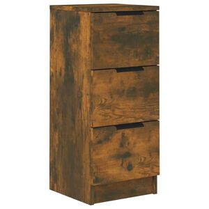 vidaXL Sideboard Smoked Oak 30x30x70 cm Engineered Wood