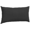 vidaXL Sofa Pillows 2 pcs Black 80 x 40 cm Fabric