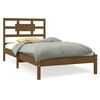 vidaXL Bed Frame without Mattress Honey Brown 100x200 cm Solid Wood