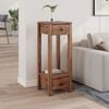 vidaXL Plant Stand with Drawer Brown 30 x 30 x 80 cm Mahogany Wood