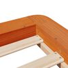 vidaXL Bed Frame without Mattress Wax Brown 75x190 cm Small Single Solid Wood Pine