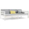 vidaXL Day Bed without Mattress White 80x200cm Solid Wood Pine