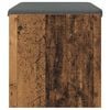 vidaXL Hall Bench with Cushion Old Wood 63 x 38 x 40 cm