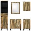 vidaXL Bathroom Furniture Set with Drawer 5 pcs Brown Engineered Wood