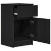 vidaXL Bedside Cabinets 2 pcs Black 39x35x65 cm Engineered Wood