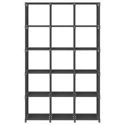 vidaXL 15-Cube Display Shelf Grey 103x30x175.5 cm Fabric