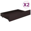 vidaXL Bed Frame without Mattress Dark Brown 200x200 cm Solid Wood
