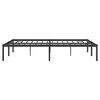vidaXL Metal Bed Frame without Mattress Black 140x190cm