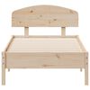 vidaXL Bed Frame without Mattress 90x190 cm Single Solid Wood Pine