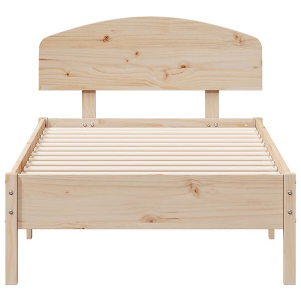vidaXL Bed Frame without Mattress 90x190 cm Single Solid Wood Pine