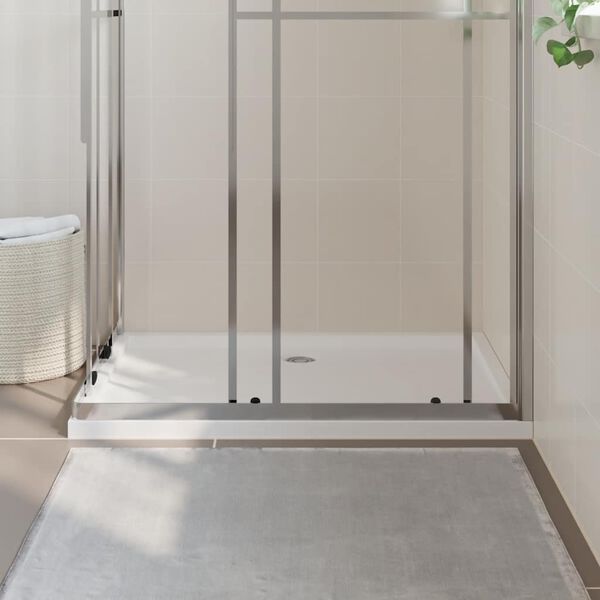 vidaXL Rectangular ABS Shower Base Tray White 80x110 cm