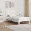 vidaXL Wall Headboard White 95.5x3x60 cm Solid Wood Pine