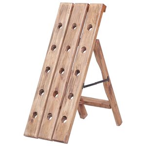 vidaXL Wine Rack for 15 Bottles 26x50x70 cm Solid Mahogany Wood