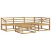 vidaXL Outdoor Sofa Set 5 pcs White 79 x 79 x 37 cm Solid Acacia Wood