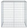 vidaXL Gabion Basket with Cover 100x50x100 cm Galvanised Iron