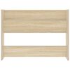 vidaXL Wall Shoe Cabinet Sonoma Oak 80x18x60 cm Engineered Wood