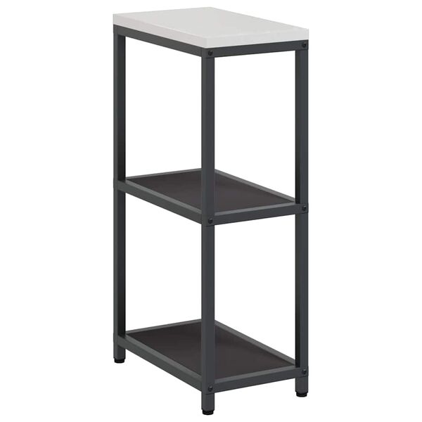 vidaXL Kitchen Storage with Shelf Black 30 x 50 x 92 cm Steel