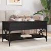 vidaXL Coffee Table Black Oak 100 x 50 x 50 cm Engineered Wood