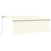 vidaXL Manual Retractable Awning with Blind 4.5x3m Cream