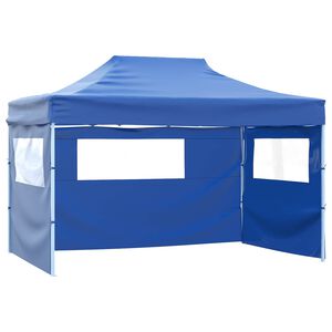 vidaXL Party Tent Folding Blue 280 x410 x 315 cm Oxford Fabric