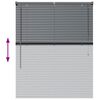 vidaXL Venetian Blinds Manual Dark Grey 130 x 100 cm Aluminium