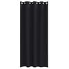 vidaXL Blackout Curtains with Rings 2 pcs Black 225 x 140 cm Polyester