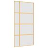 vidaXL Sliding Door Gold 102.5x205 cm Frosted ESG Glass and Aluminium