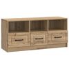 vidaXL TV Cabinet Artisan Oak 102 x 34.5 x 47 cm Engineered Wood
