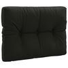 vidaXL Pallet Back Cushion VIANEN 100% Polyester Black 70 x 50 x 12 cm