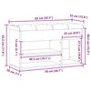 vidaXL Shoe Bench Artisan Oak 82x32x45.5 cm Engineered Wood