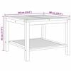 vidaXL Coffee Table Brown 60 x 60 x 45 cm Solid teak wood
