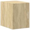 vidaXL Slim Storage Cabinet Sonoma Oak 30x42.5x225 cm Engineered Wood