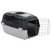 vidaXL Pet Carrier Grey and Black 61x40x38 cm PP
