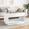 vidaXL Coffee Table with Infinity LED White 90x50x50 cm